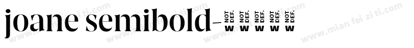 joane semibold字体转换